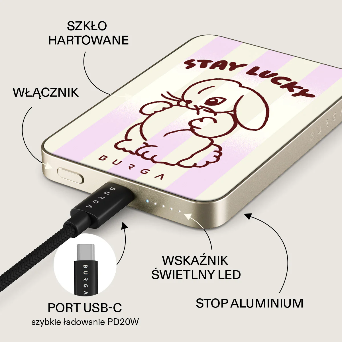 Stay Lucky - Magnetyczny power bank - Image 10