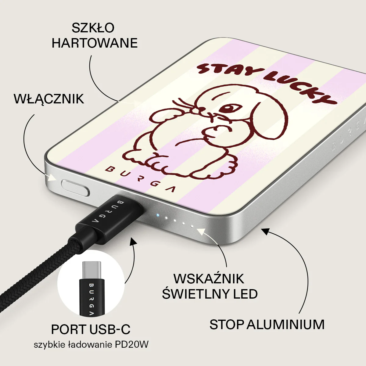 Stay Lucky - Magnetyczny power bank - Image 15