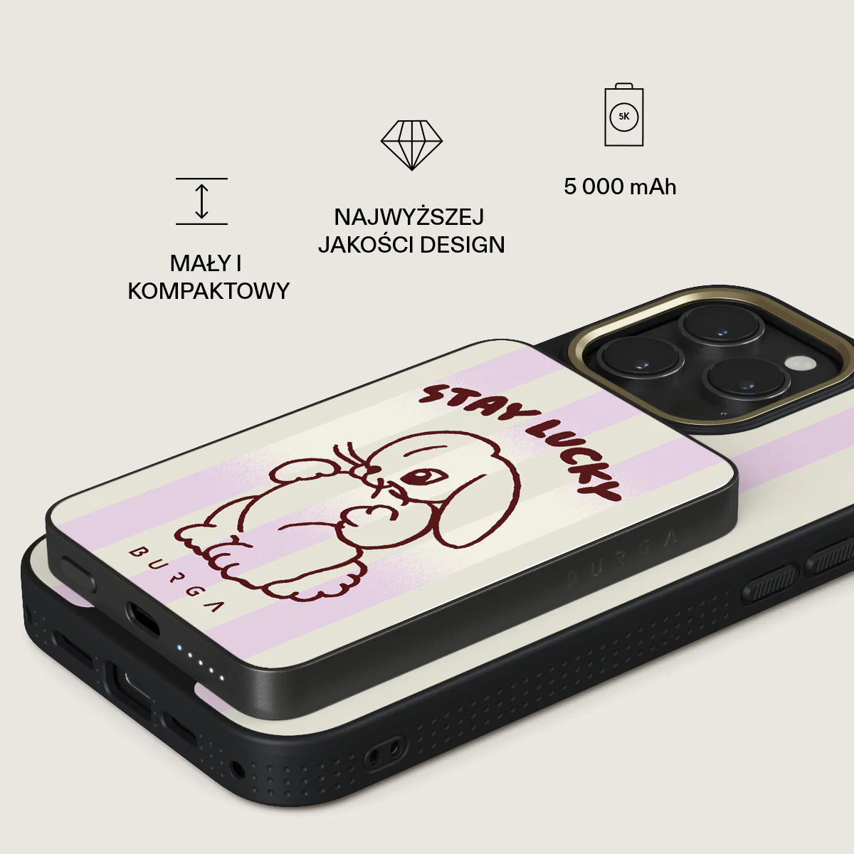 Stay Lucky - Magnetyczny power bank - Image 2