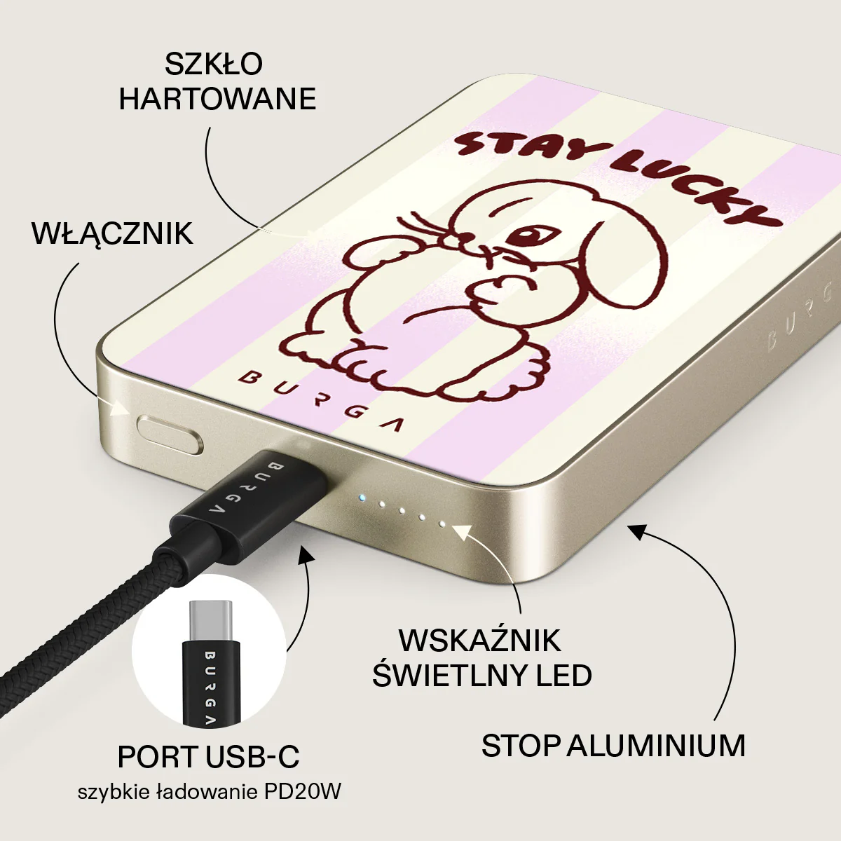 Stay Lucky - Magnetyczny power bank - Image 25