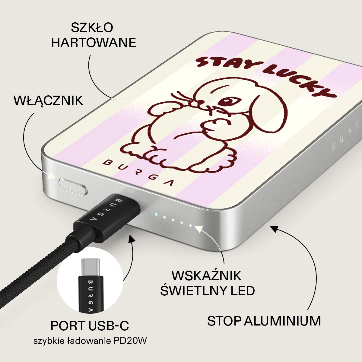Stay Lucky - Magnetyczny power bank - Image 30
