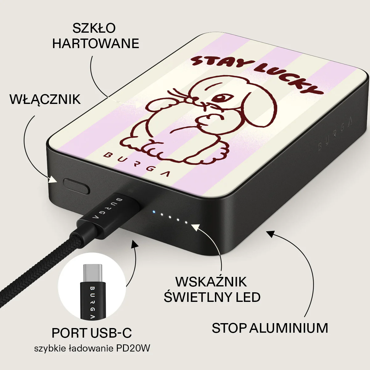 Stay Lucky - Magnetyczny power bank - Image 35