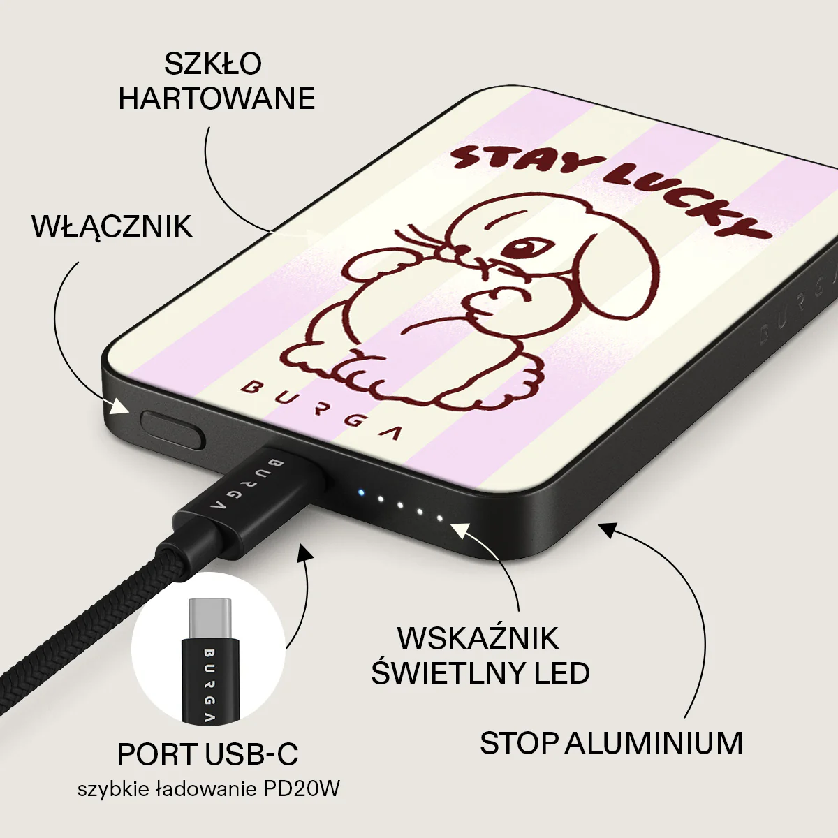 Stay Lucky - Magnetyczny power bank - Image 5