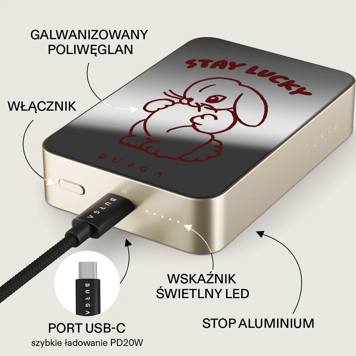 Stay Lucky - Magnetyczny power bank - Image 85