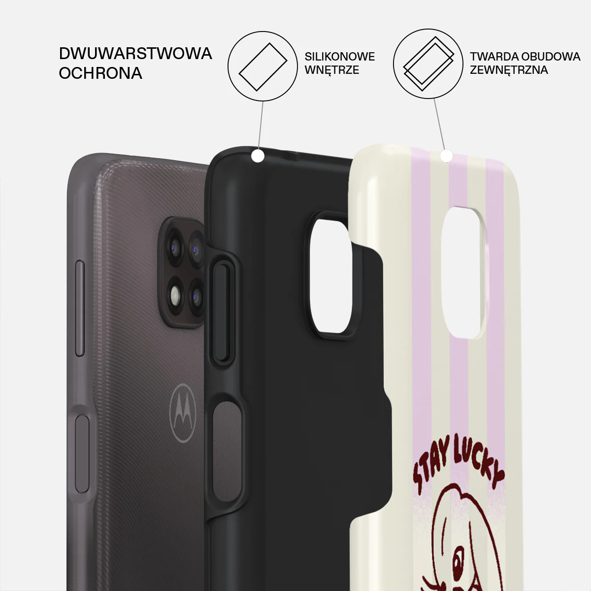 Stay Lucky - Motorola Moto G Power 2021 Etui - Image 2