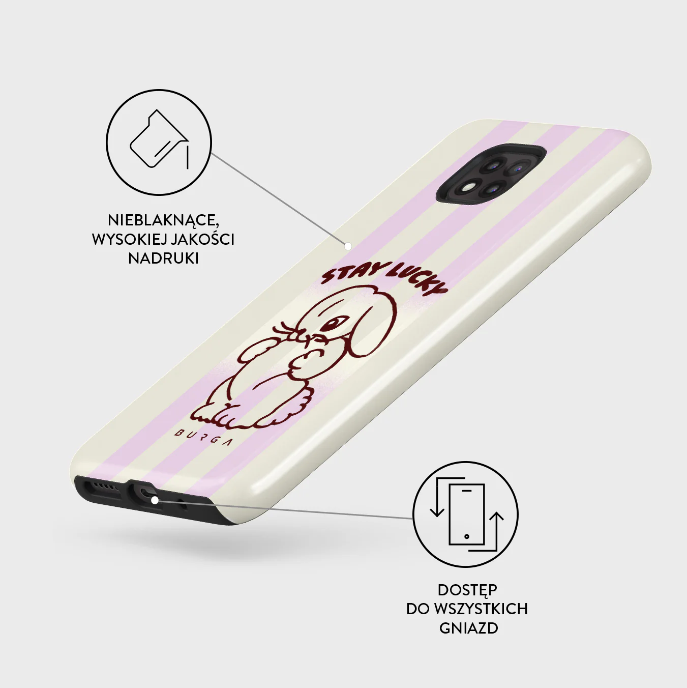 Stay Lucky - Motorola Moto G Power 2021 Etui - Image 3