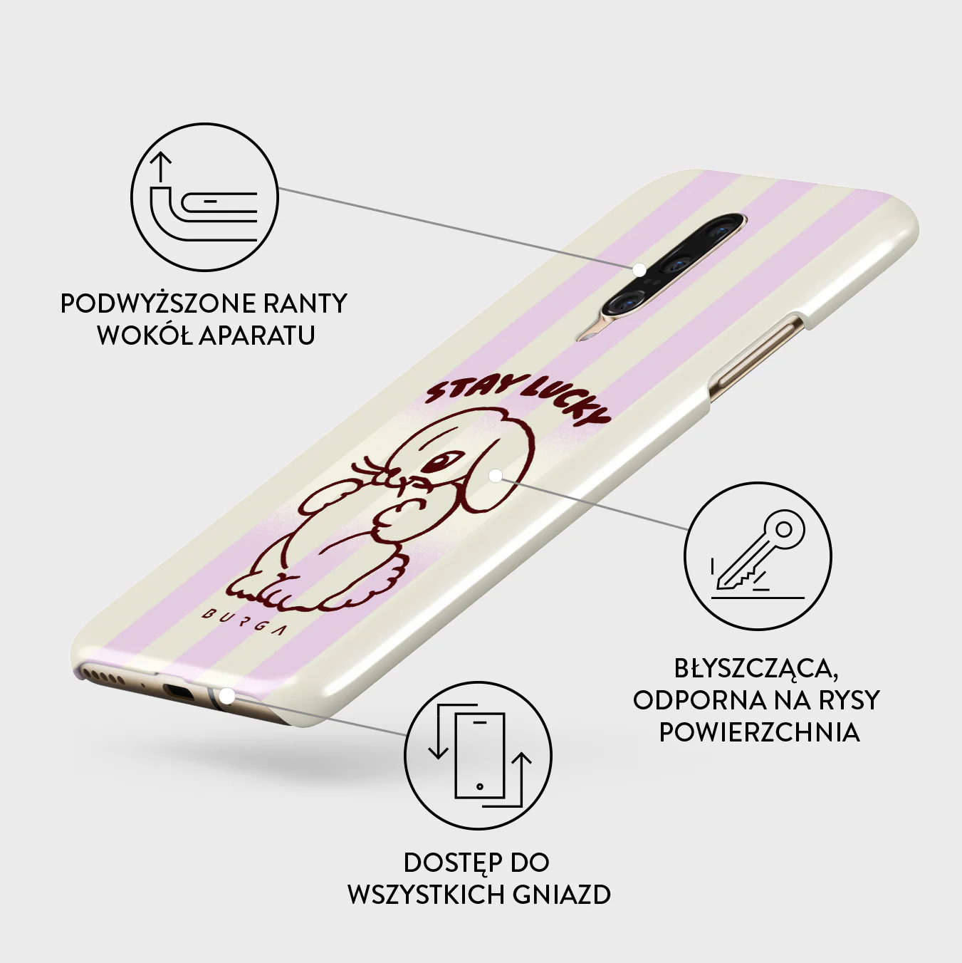 Stay Lucky - OnePlus 7 Pro / 7T Pro Etui - Image 3