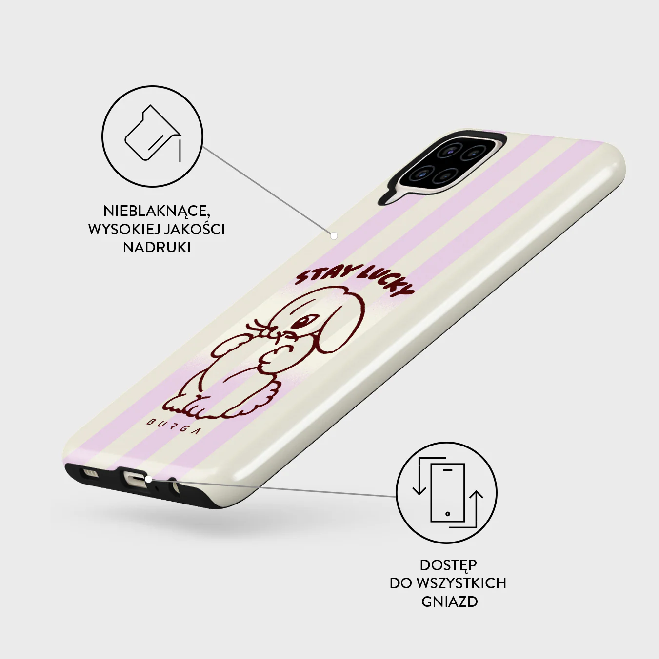 Stay Lucky - Samsung Galaxy A12 4G Etui - Image 3
