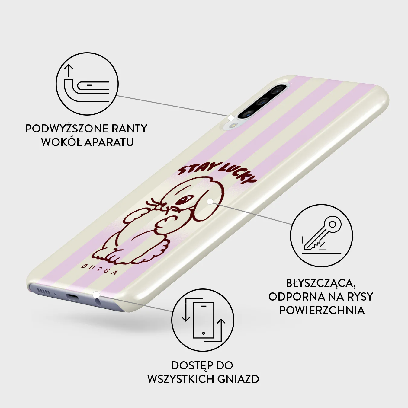 Stay Lucky - Samsung Galaxy A50 Etui - Image 3