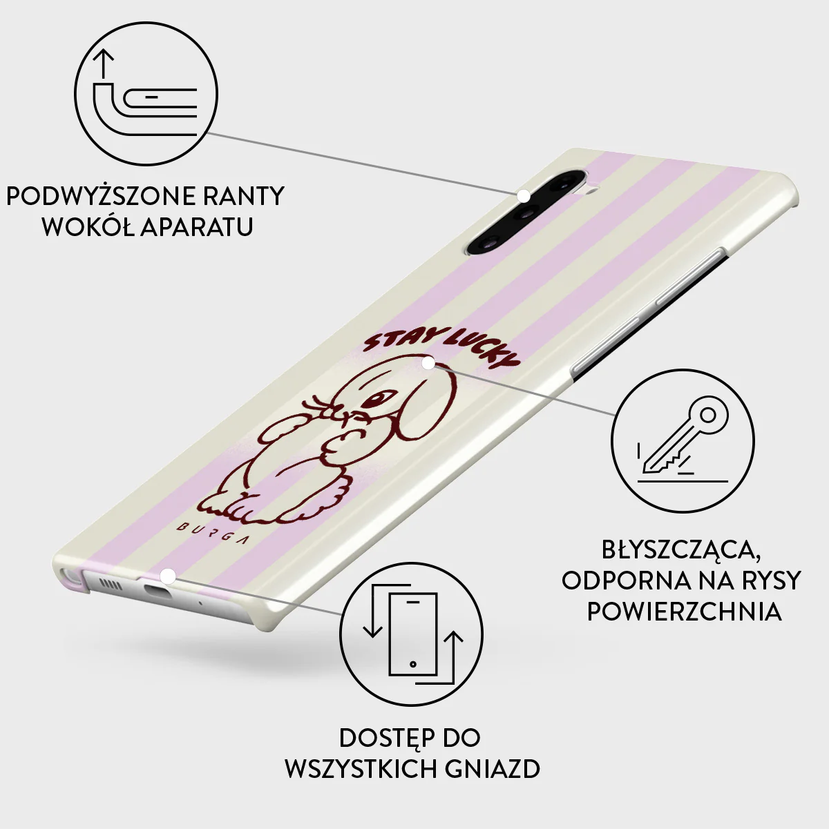 Stay Lucky - Samsung Galaxy Note 10 Etui - Image 3