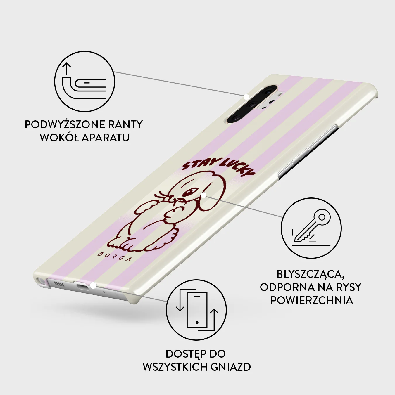 Stay Lucky - Samsung Galaxy Note 10 Plus Etui - Image 3
