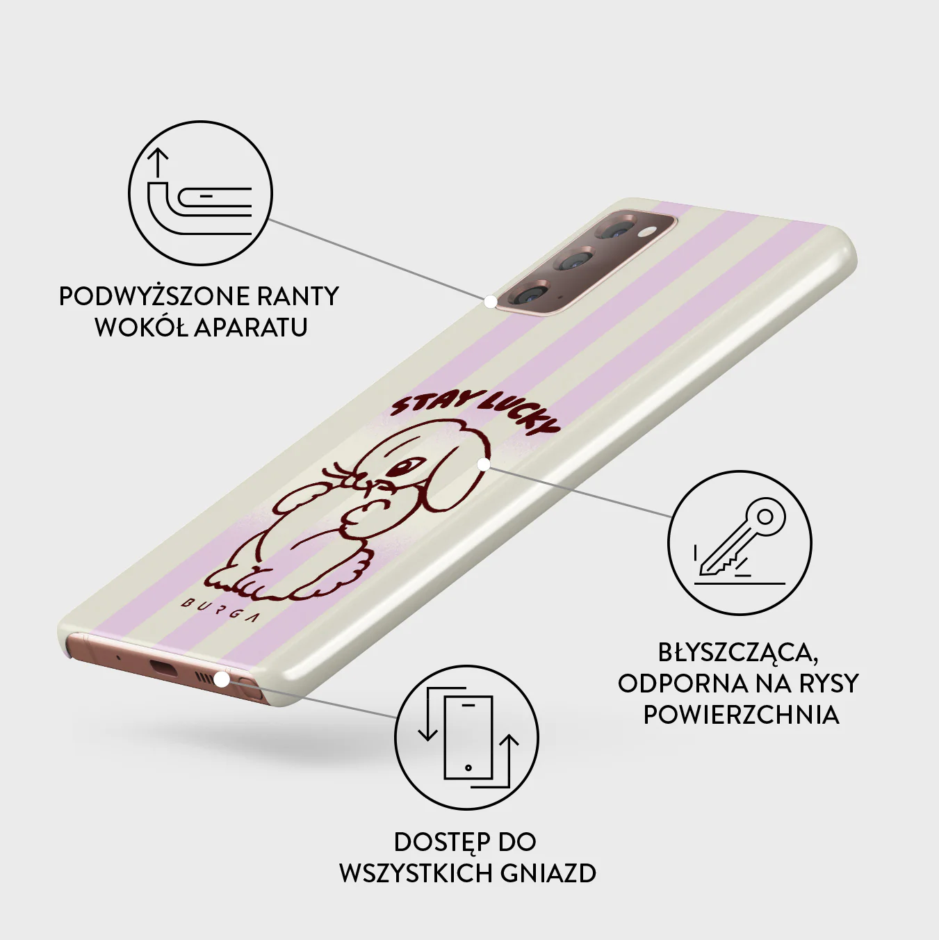 Stay Lucky - Samsung Galaxy Note 20 4G / 5G Etui - Image 3