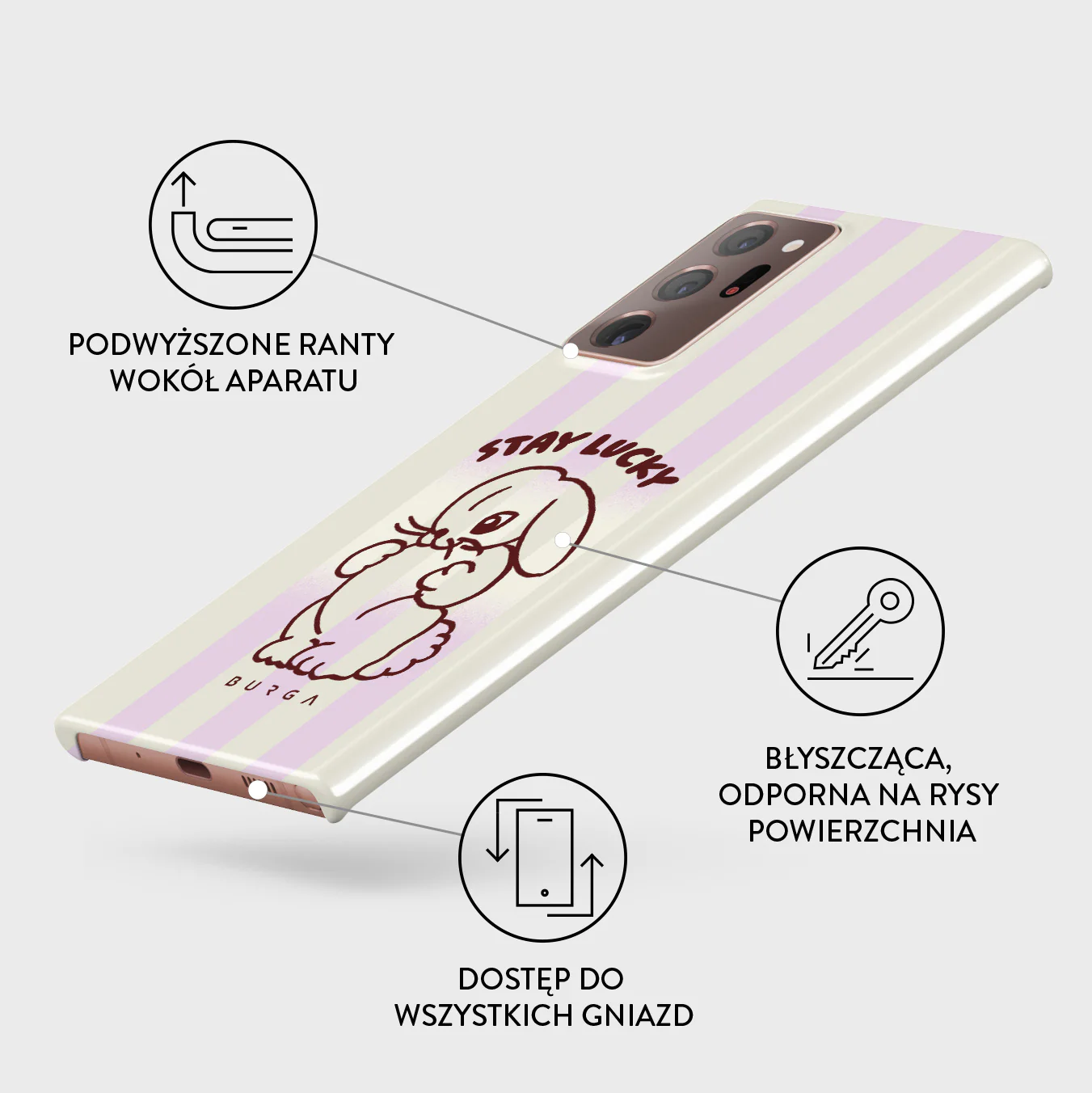 Stay Lucky - Samsung Galaxy Note 20 Ultra 4G / 5G Etui - Image 3
