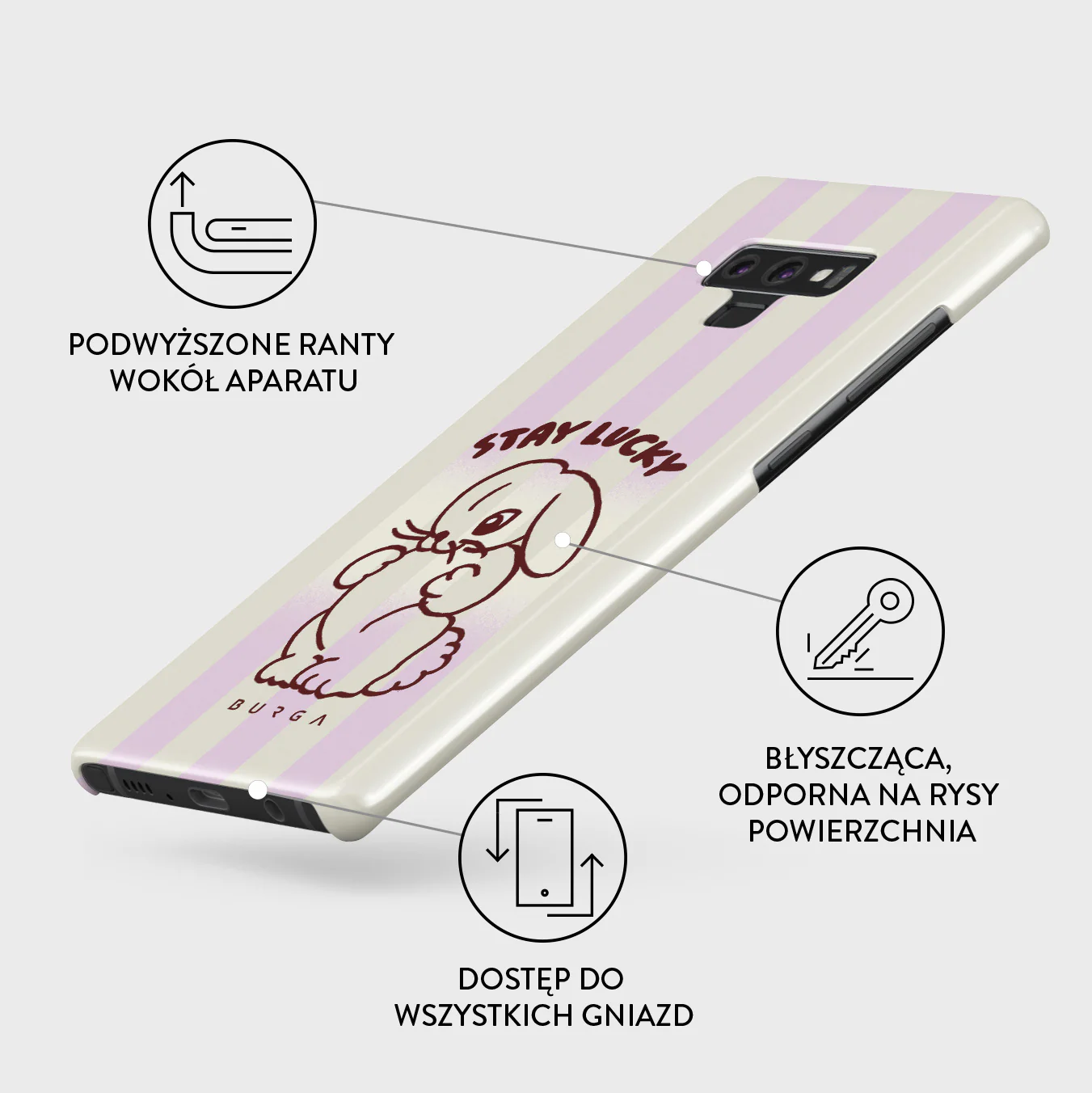Stay Lucky - Samsung Galaxy Note 9 Etui - Image 3