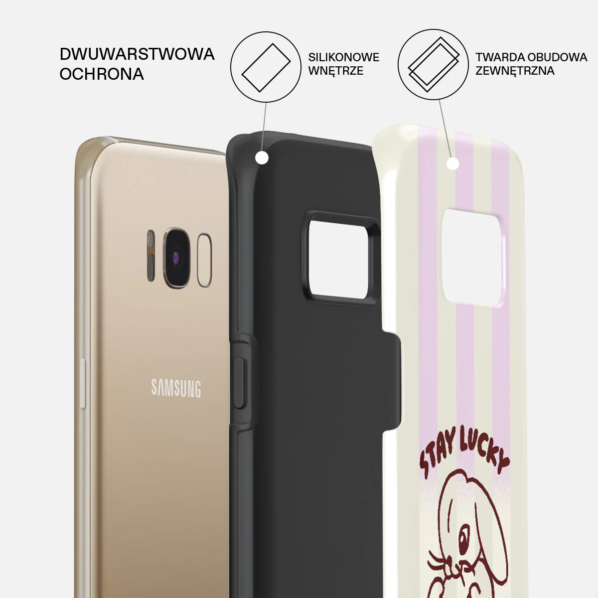 Stay Lucky - Samsung Galaxy S8 Etui - Image 6