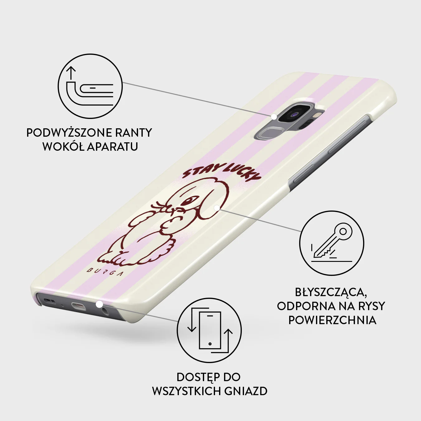 Stay Lucky - Samsung Galaxy S9 Etui - Image 3