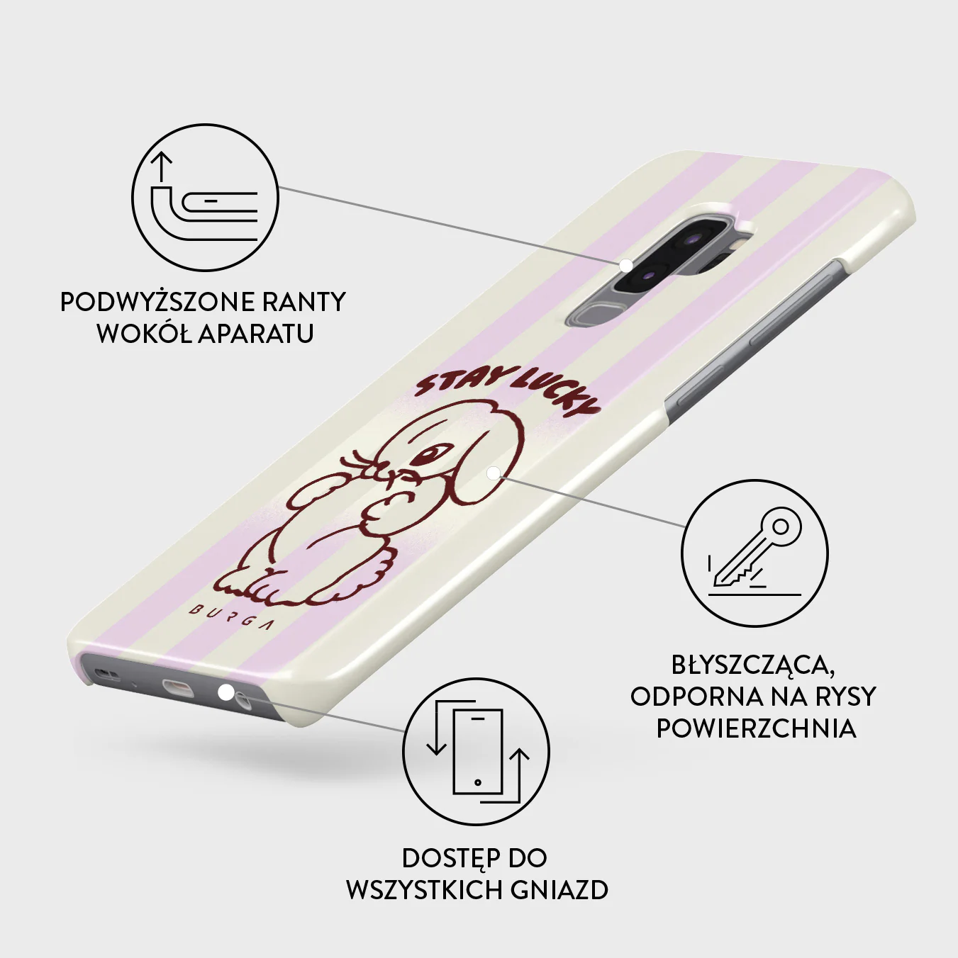 Stay Lucky - Samsung Galaxy S9 Plus Etui - Image 3