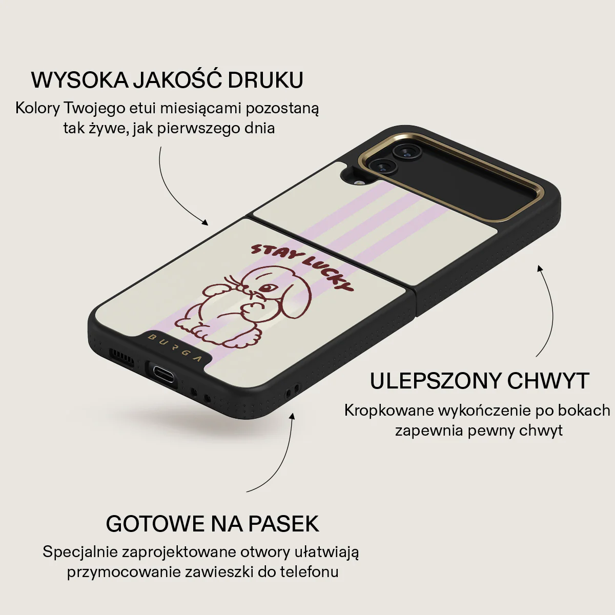 Stay Lucky - Samsung Galaxy Z Flip 4 Etui - Image 18