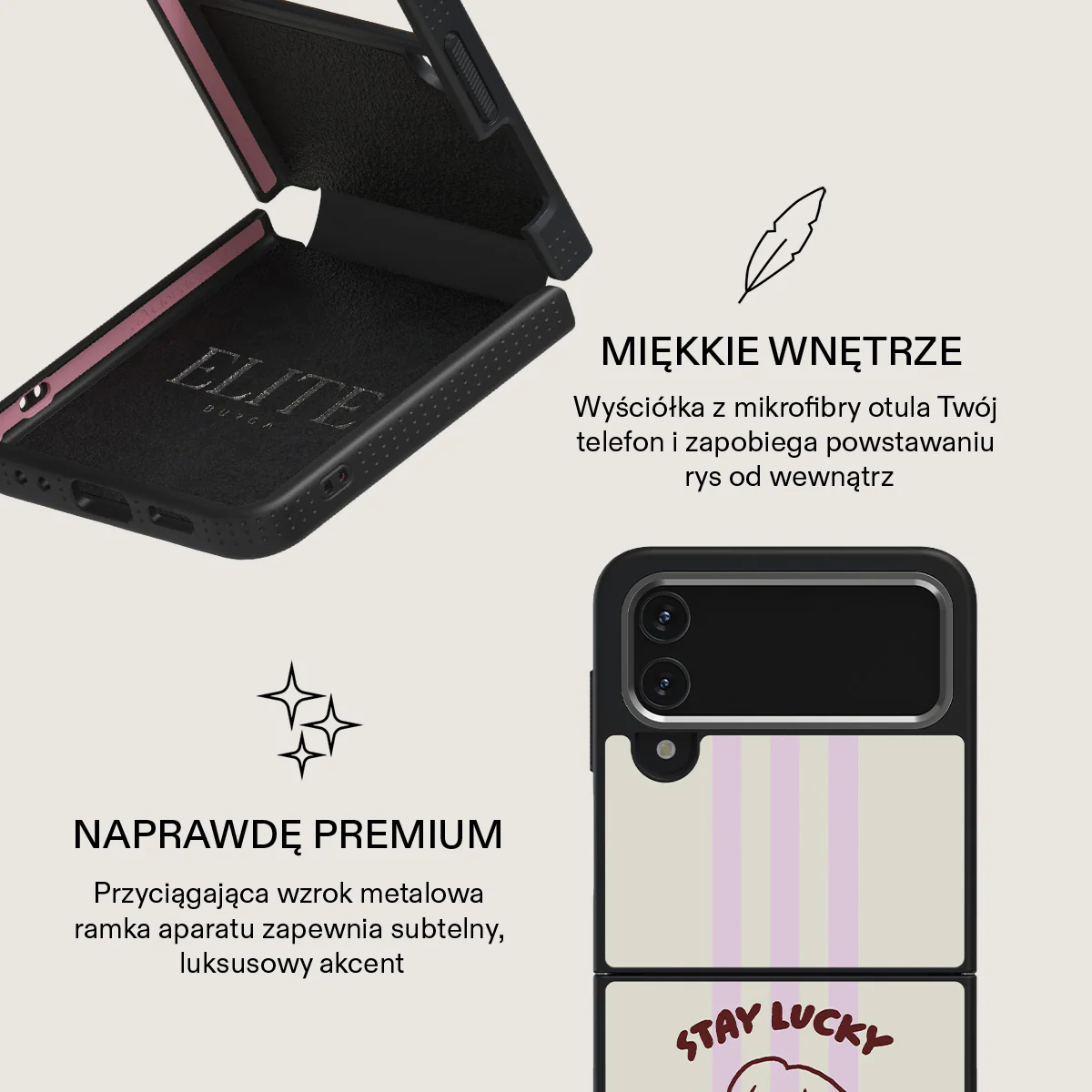 Stay Lucky - Samsung Galaxy Z Flip 4 Etui - Image 25