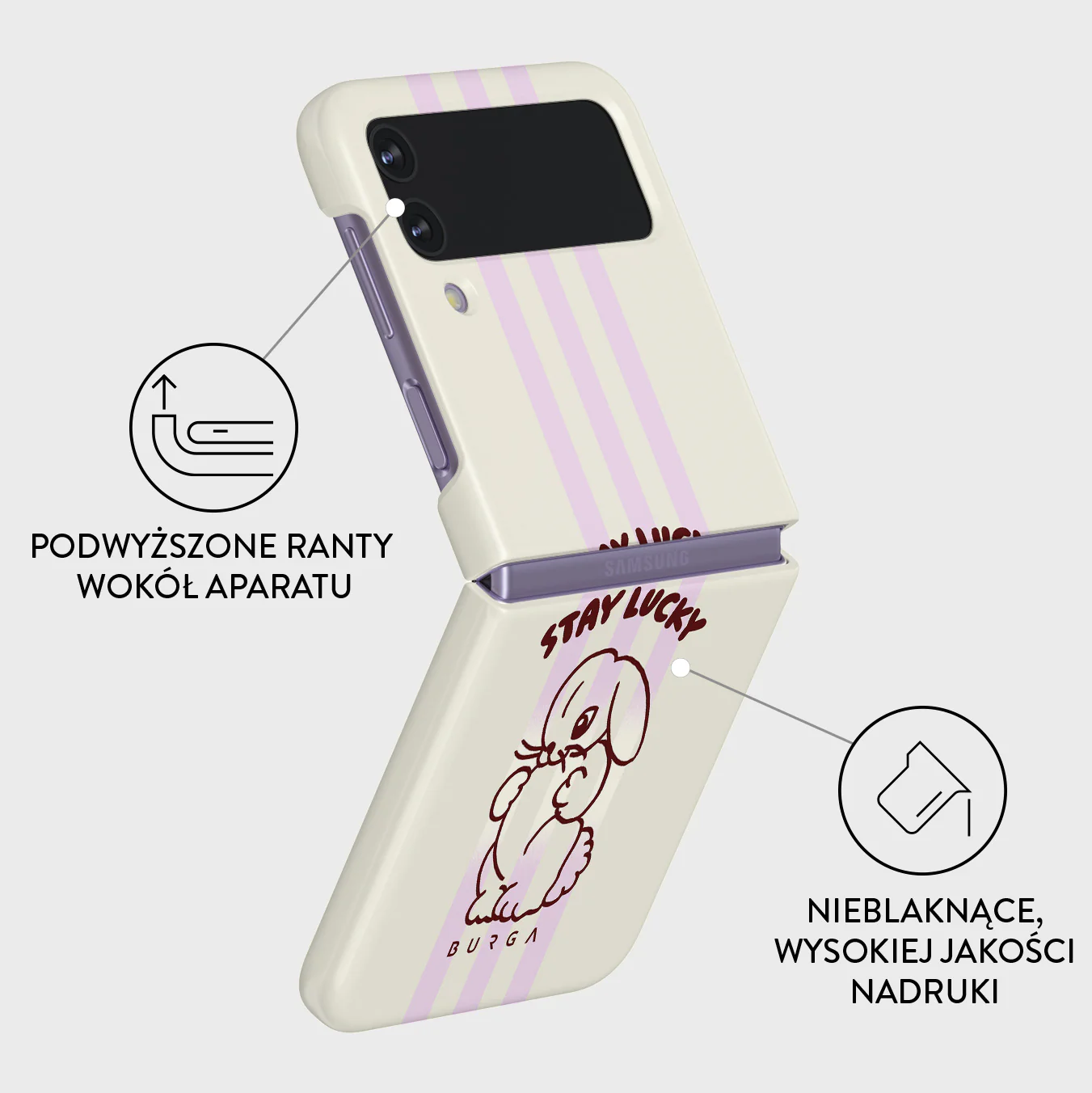 Stay Lucky - Samsung Galaxy Z Flip 4 Etui - Image 3