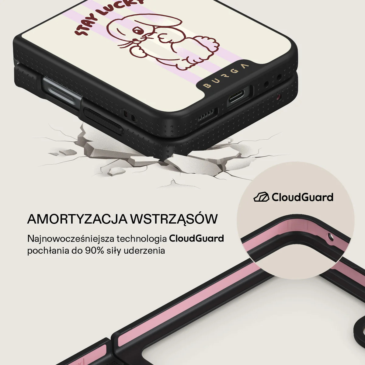 Stay Lucky - Samsung Galaxy Z Flip 5 Etui - Image 10