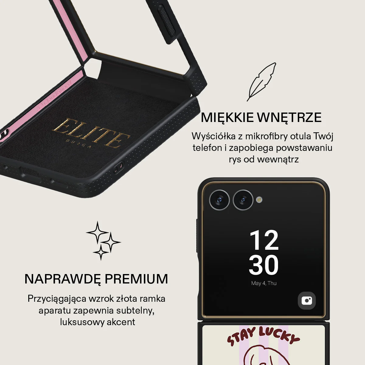 Stay Lucky - Samsung Galaxy Z Flip 7 Etui - Image 10