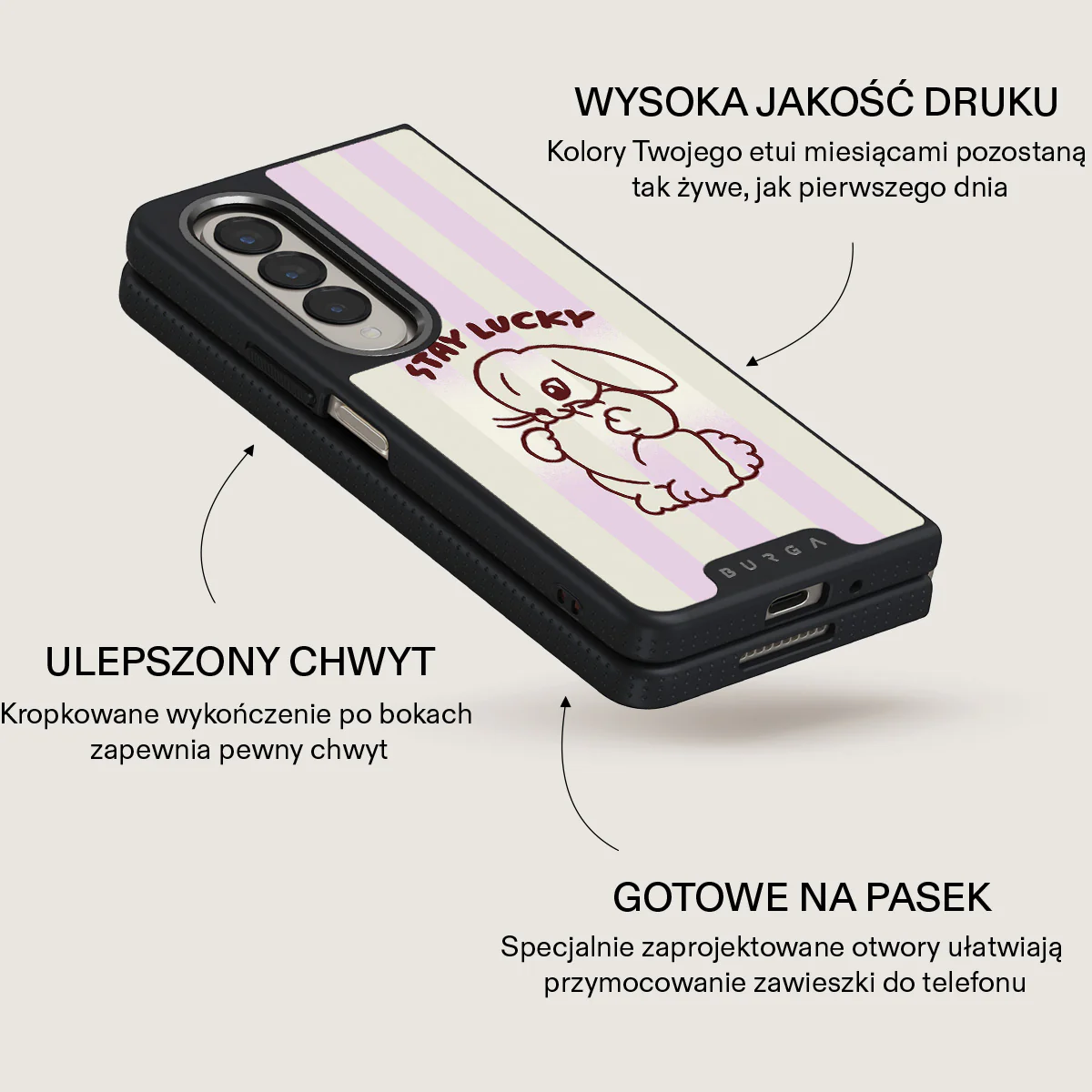 Stay Lucky - Samsung Galaxy Z Fold 4 Etui - Image 17