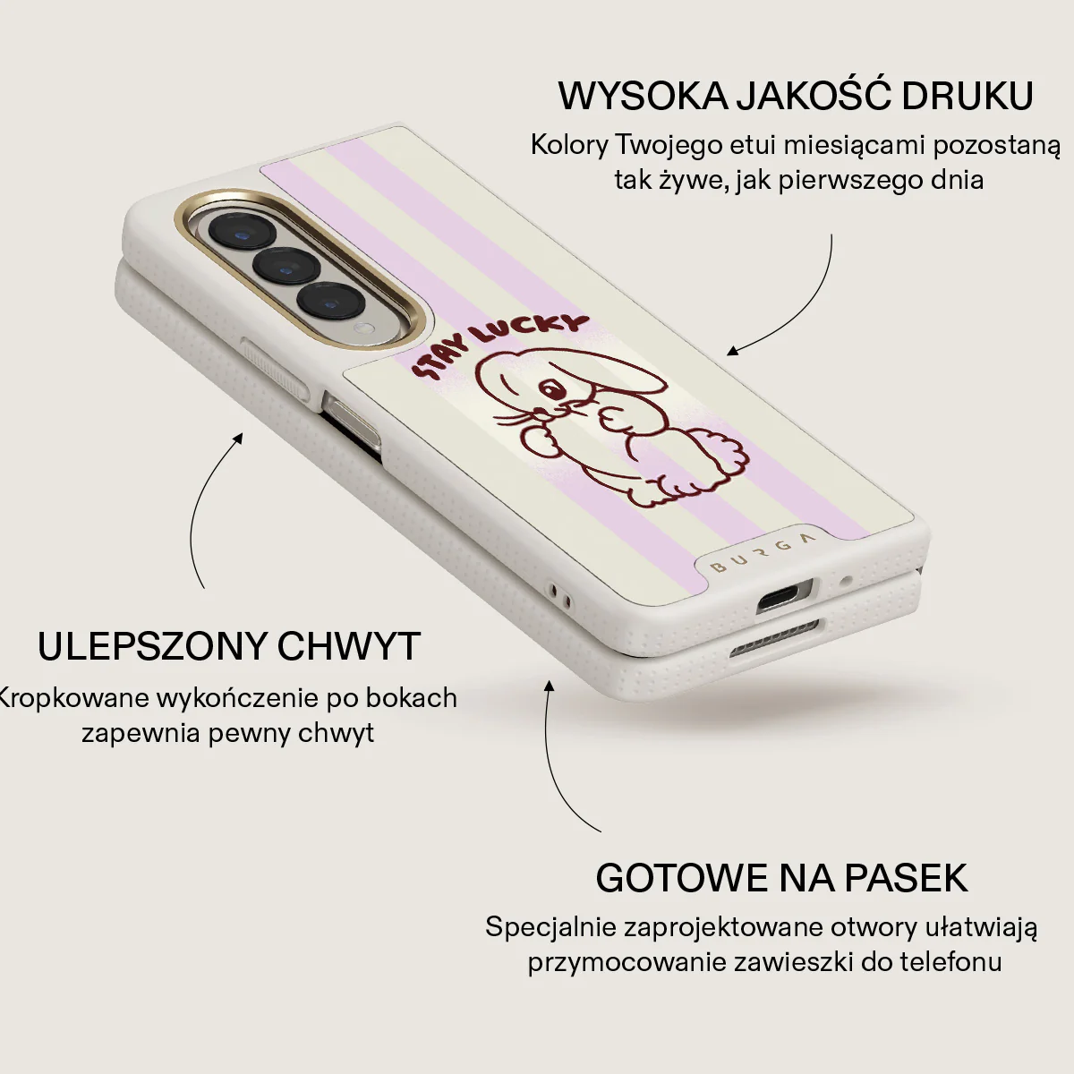Stay Lucky - Samsung Galaxy Z Fold 4 Etui - Image 24