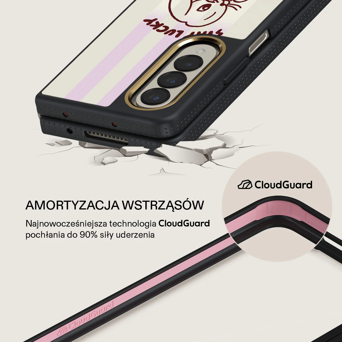Stay Lucky - Samsung Galaxy Z Fold 4 Etui - Image 8