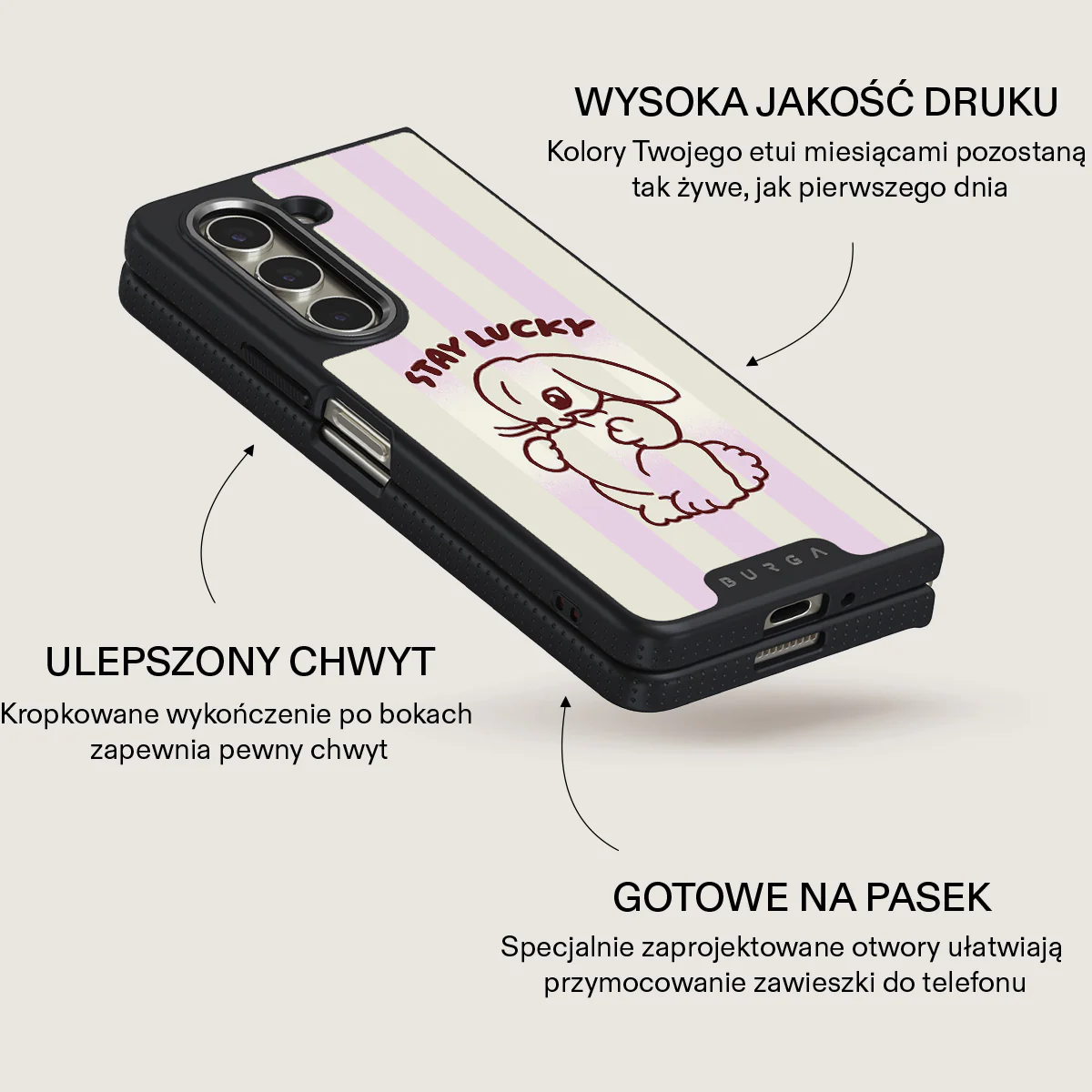 Stay Lucky - Samsung Galaxy Z Fold 5 Etui - Image 12