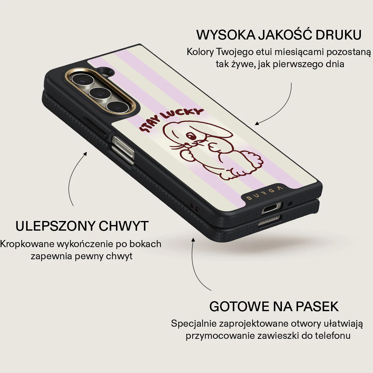 Stay Lucky - Samsung Galaxy Z Fold 5 Etui - Image 5