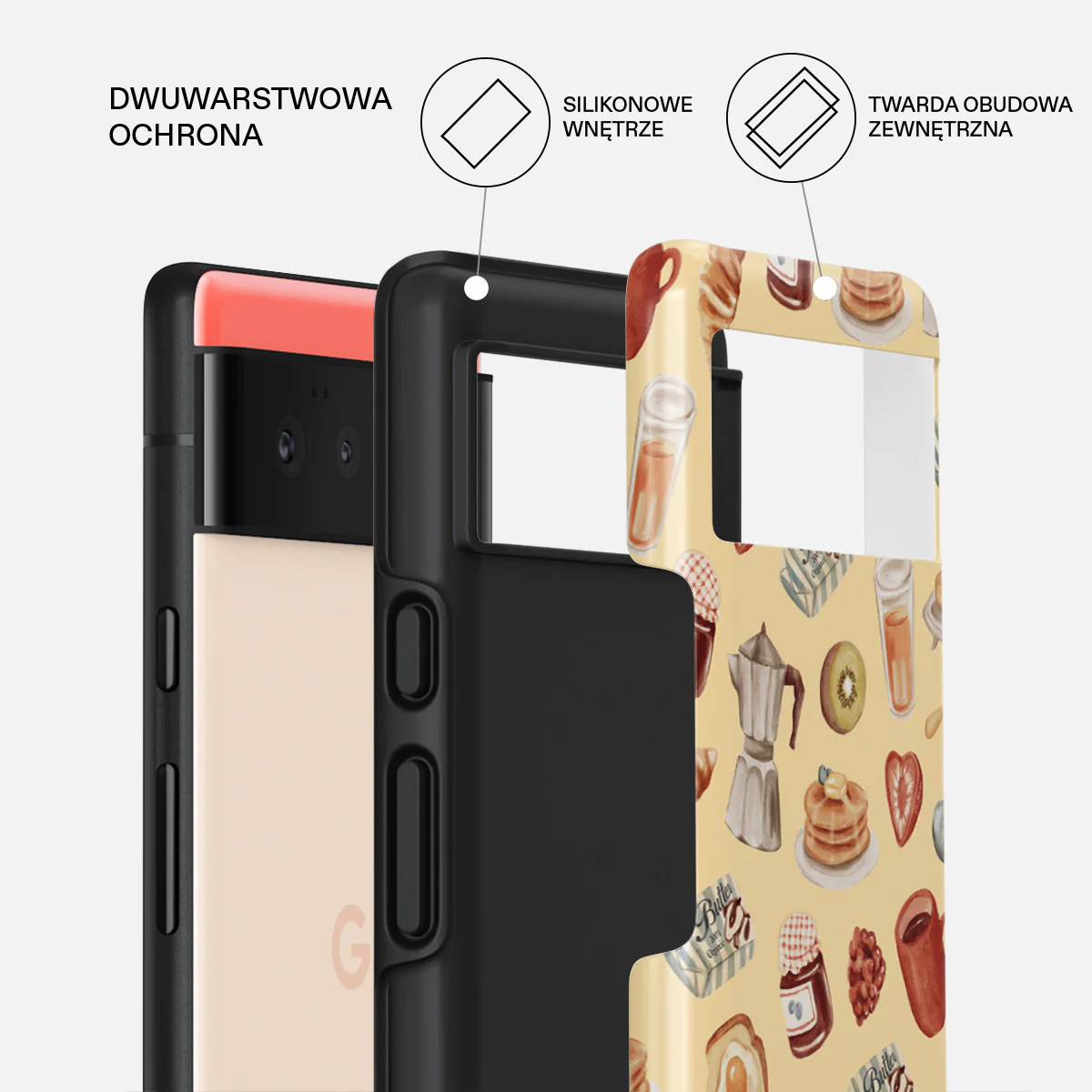 Sunny Side Up - Google Pixel 6a Etui - Image 2