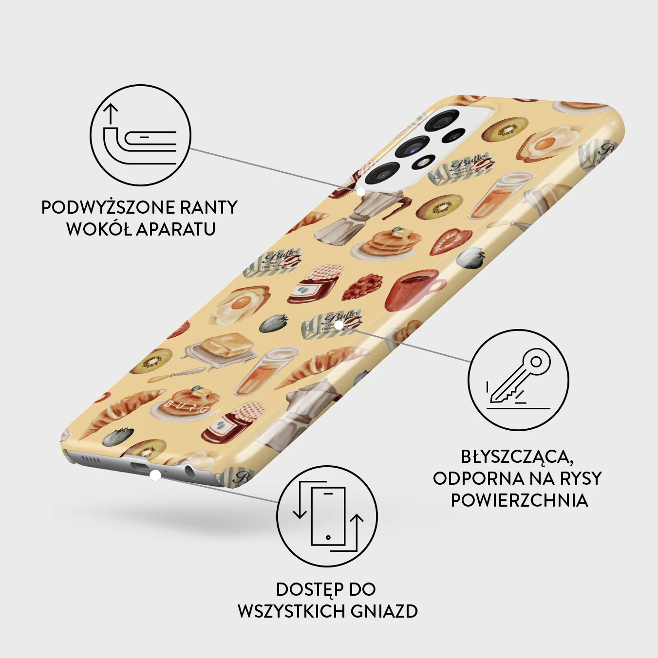 Sunny Side Up - Samsung Galaxy A72 4G / 5G Etui - Image 3