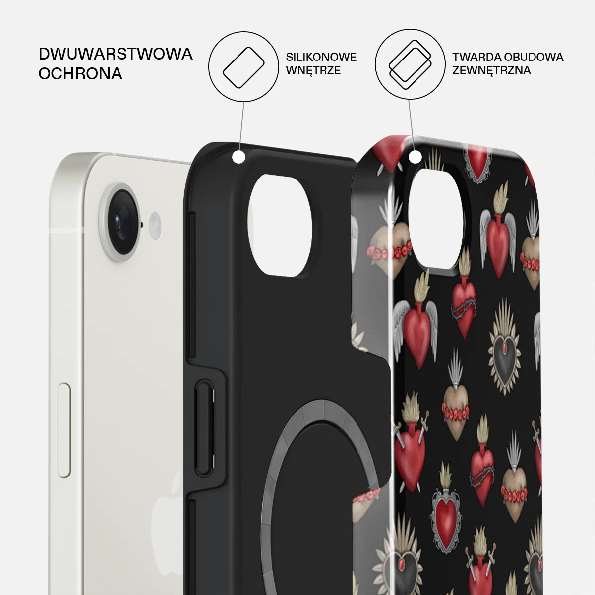 Sworn Hearts - iPhone 17e Etui - Image 2