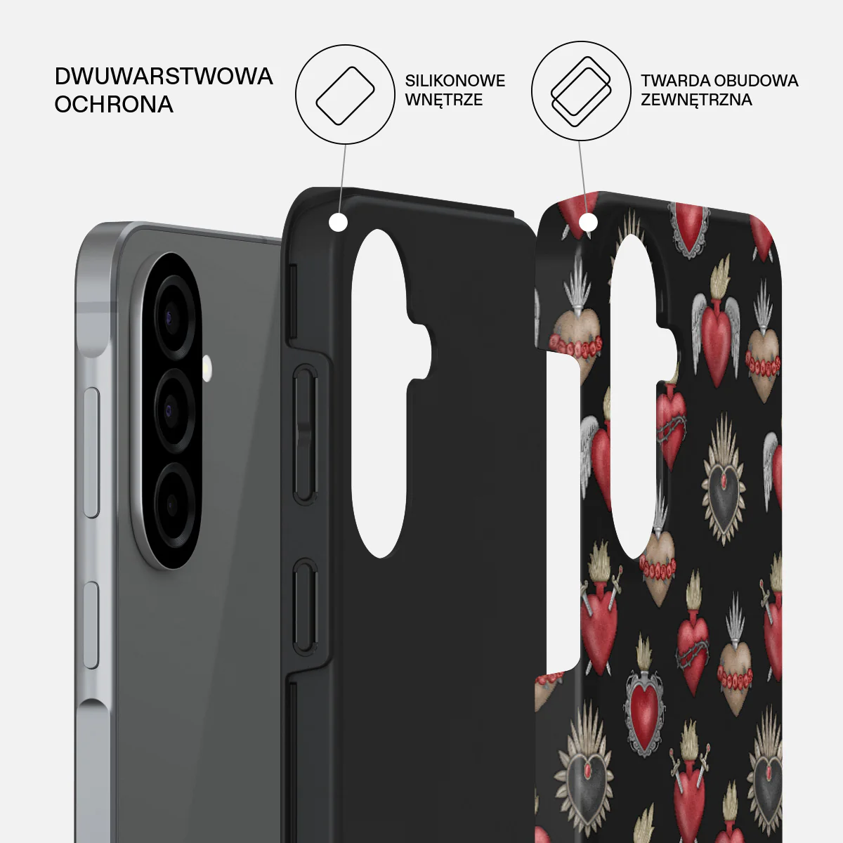 Sworn Hearts - Samsung Galaxy A57 5G Etui - Image 2