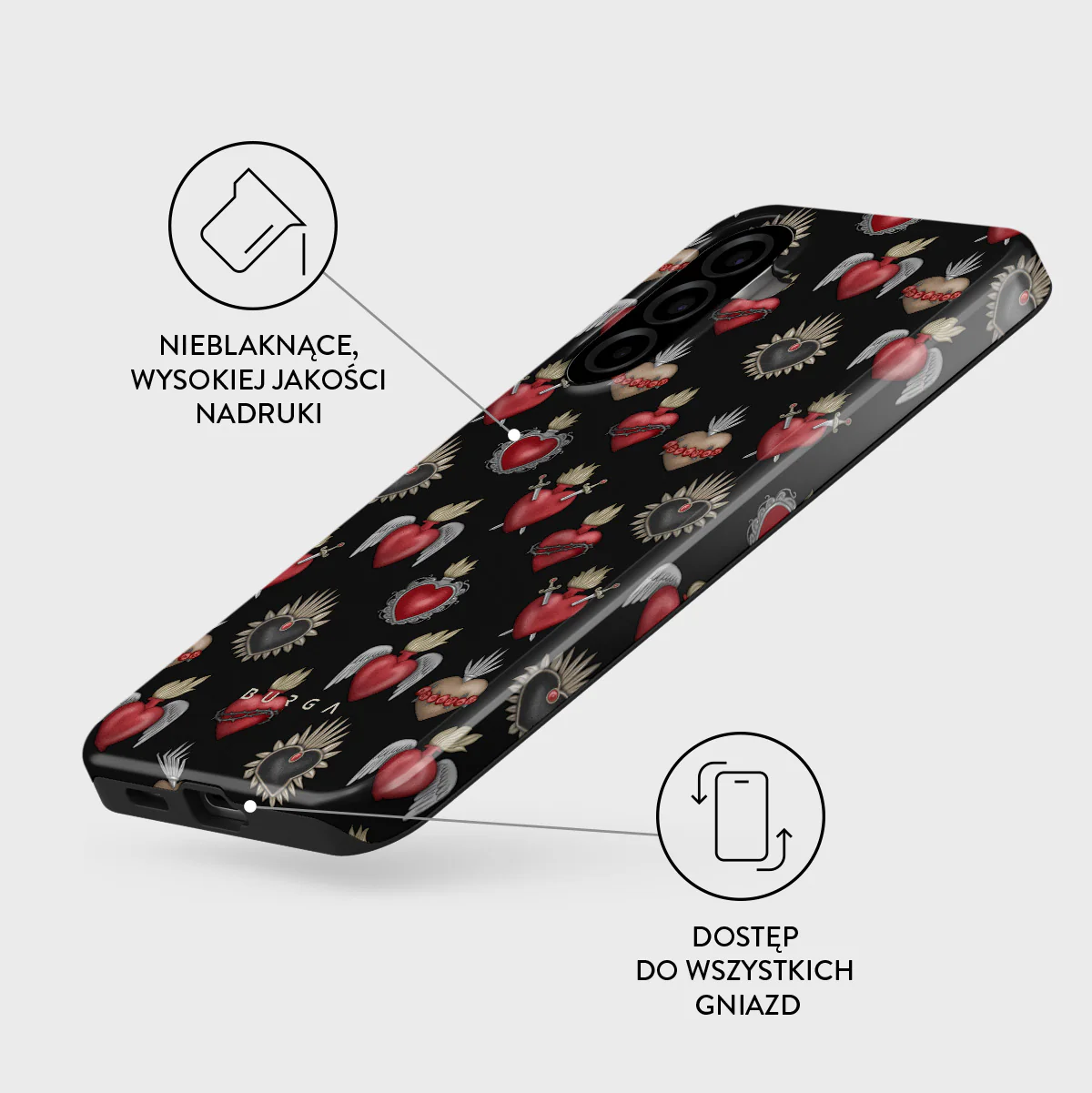 Sworn Hearts - Samsung Galaxy A57 5G Etui - Image 3