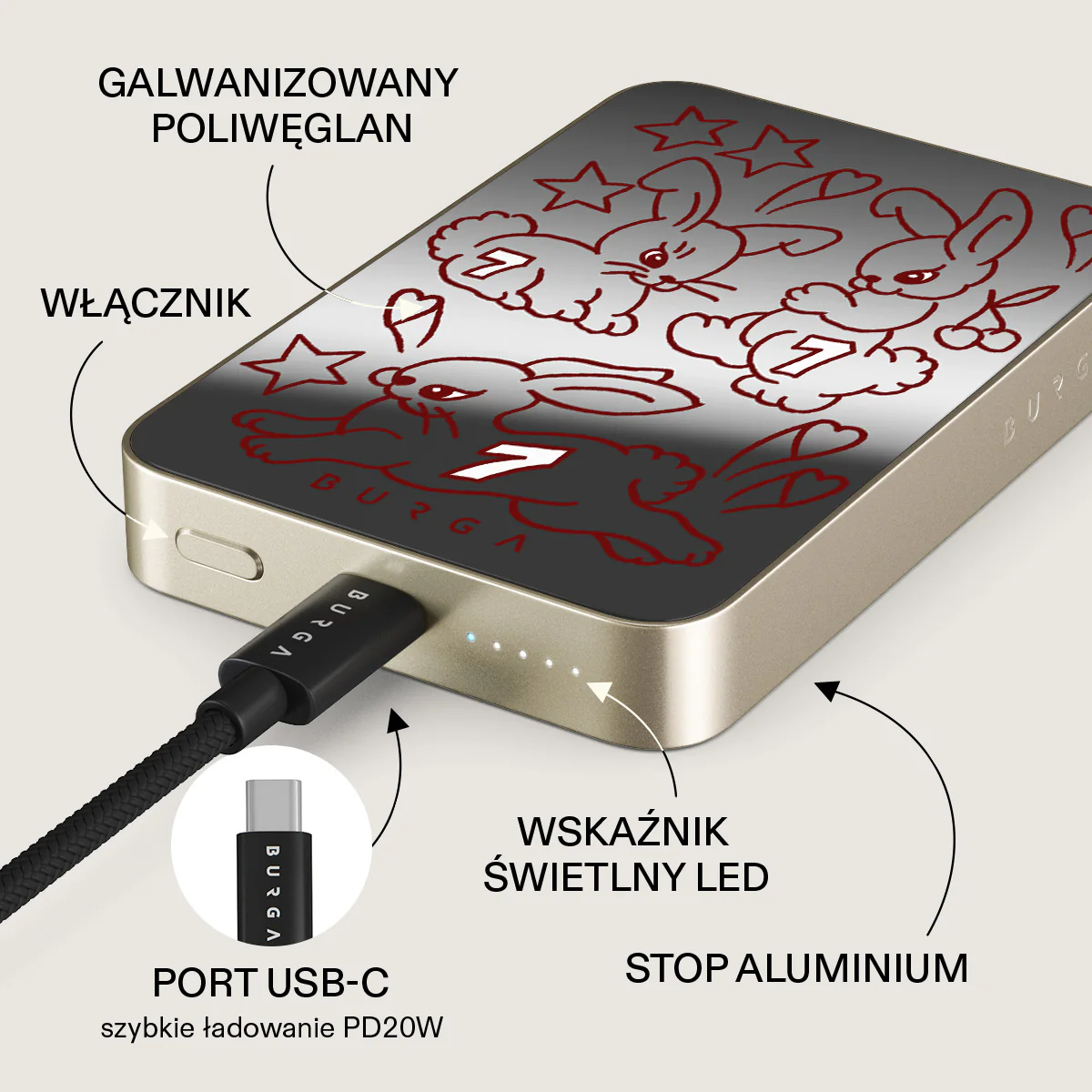 Triple Seven - Magnetyczny power bank - Image 70