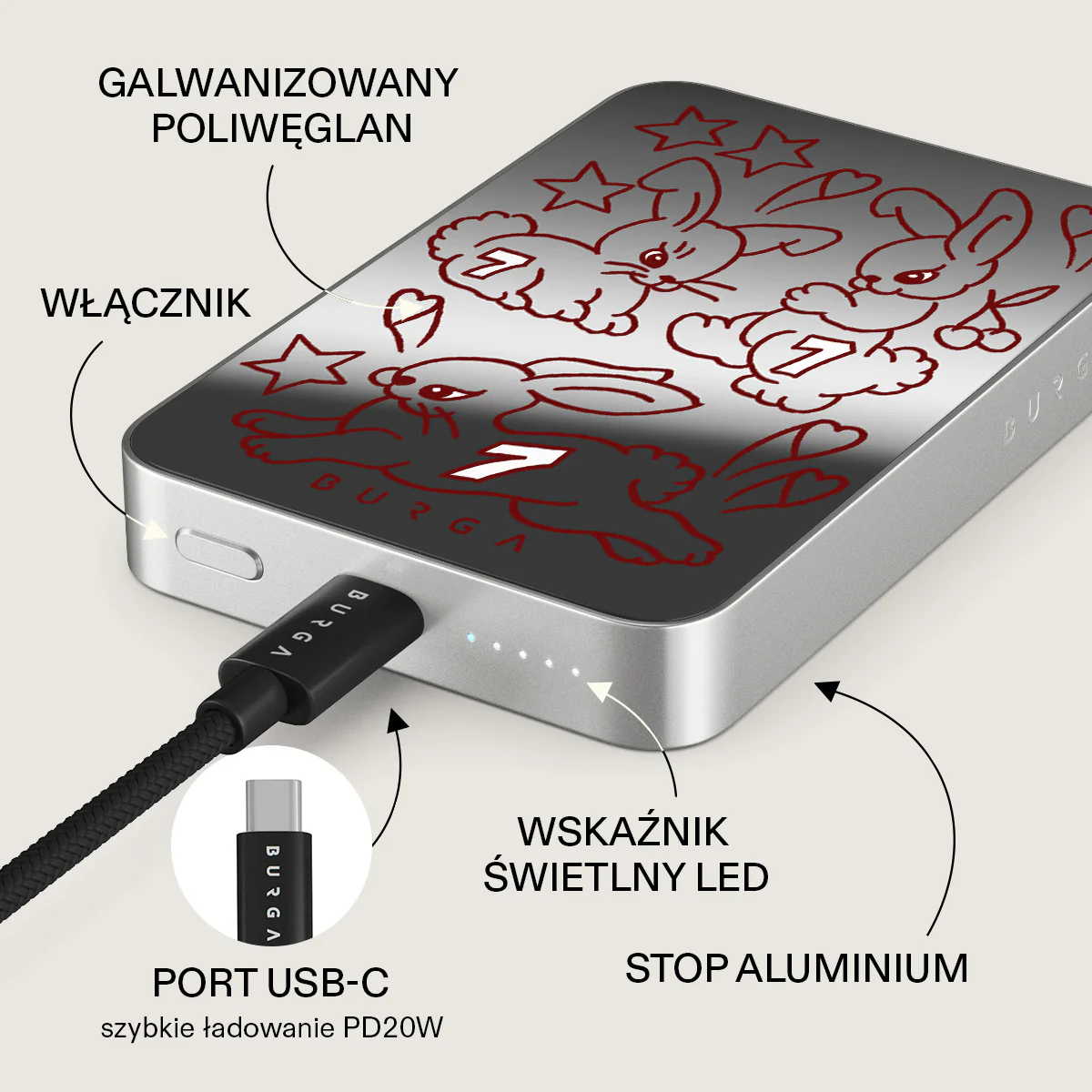 Triple Seven - Magnetyczny power bank - Image 75