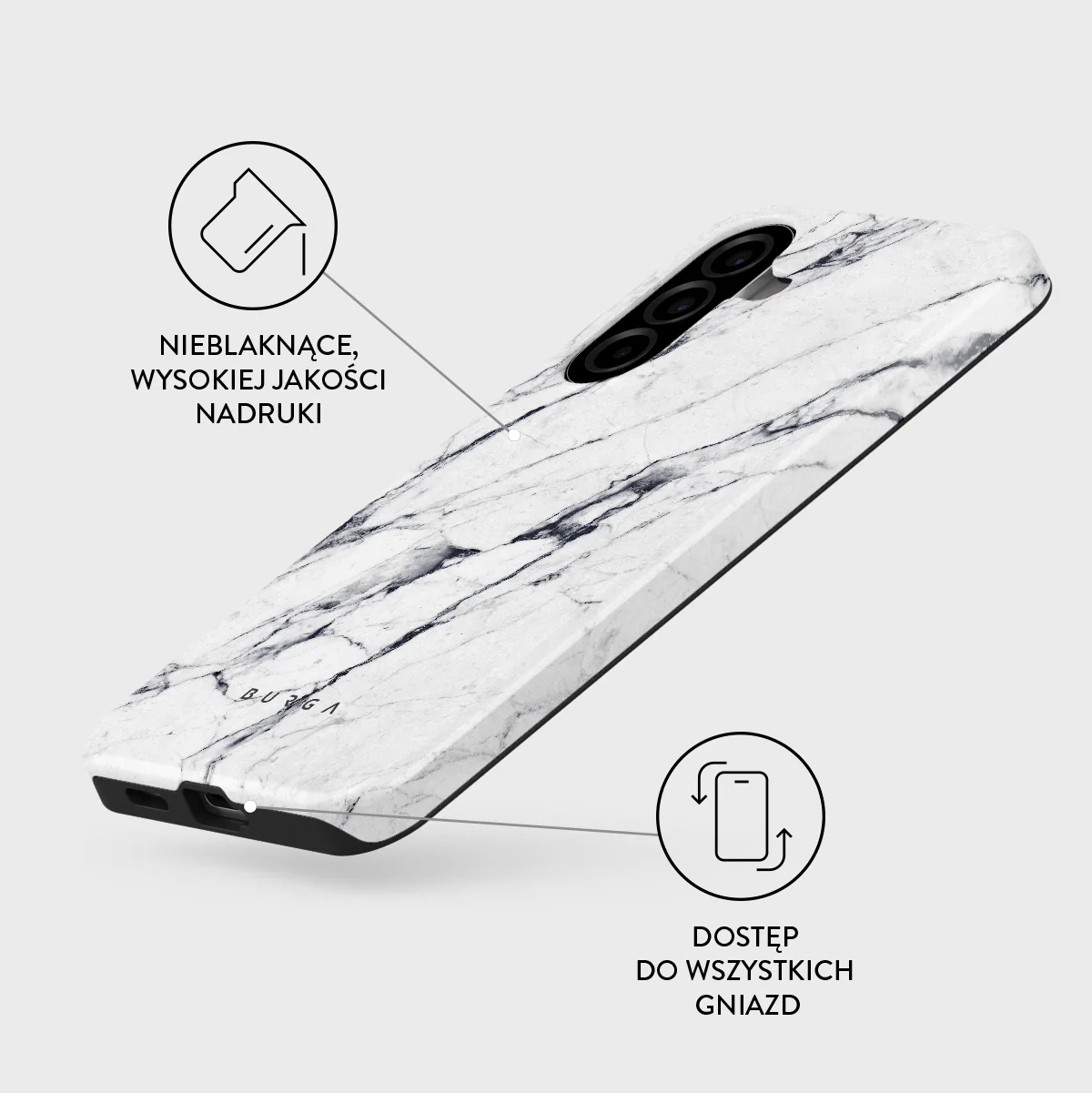 Satin White - Samsung Galaxy A57 5G Etui - Image 3
