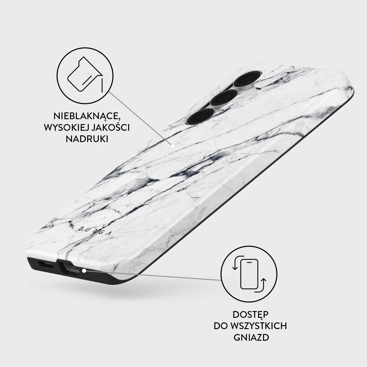 Satin White - Samsung Galaxy S25 FE Etui - Image 3