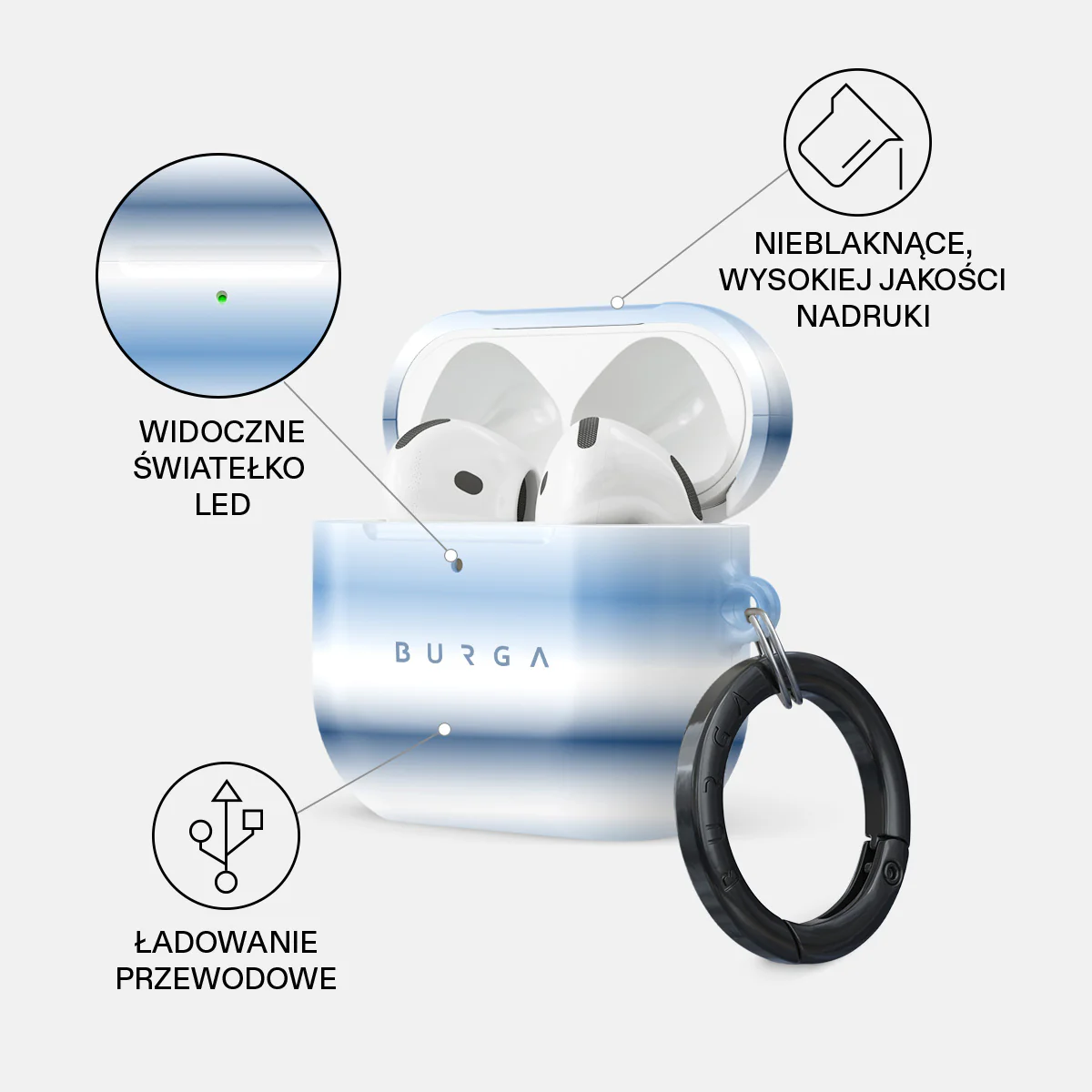 White Noise - Etui AirPods 4 - Image 3