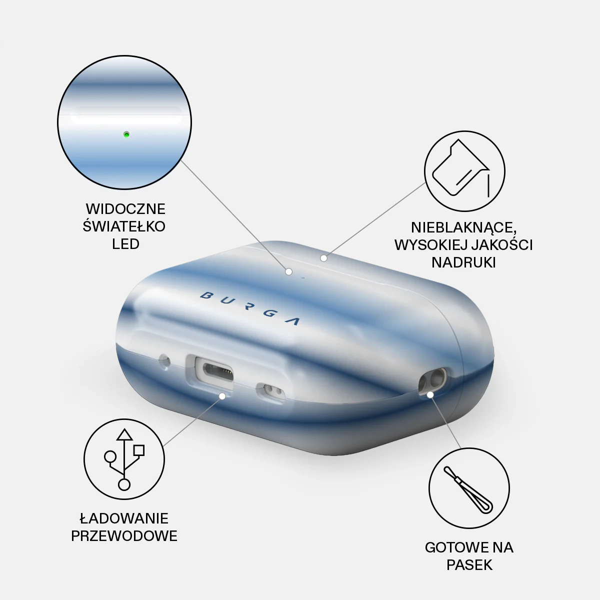 White Noise - Etui AirPods Pro 2 - Image 3