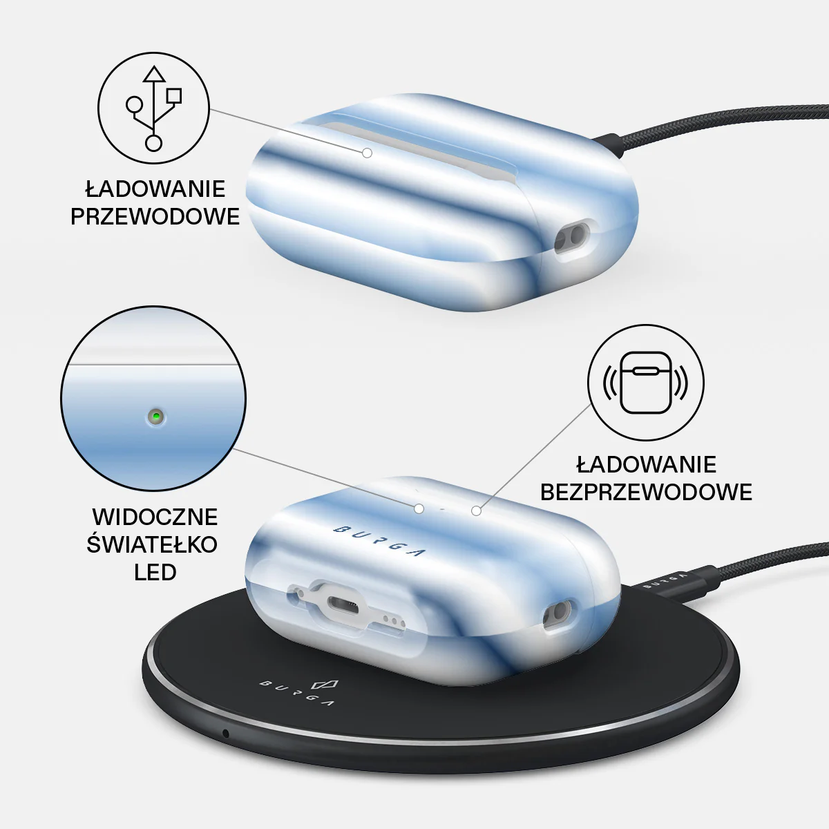 White Noise - Etui AirPods Pro 3 - Image 3