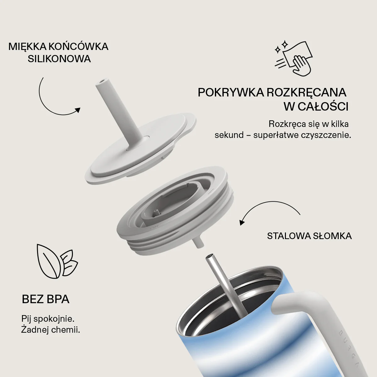 White Noise - All Day Leakproof Tumbler - Image 6