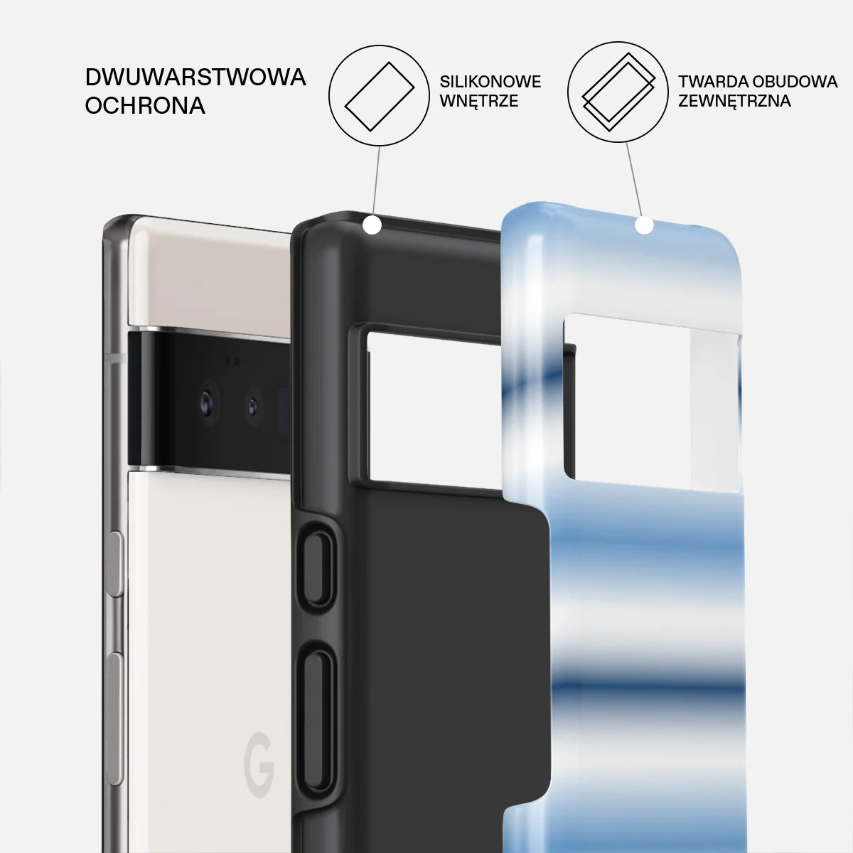 White Noise - Google Pixel 6 Pro Etui - Image 2