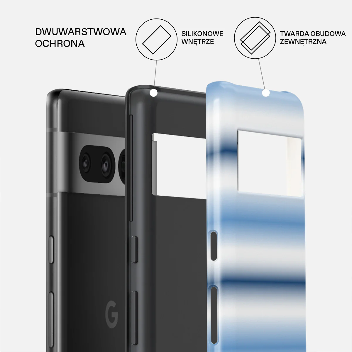 White Noise - Google Pixel 7 Pro Etui - Image 2