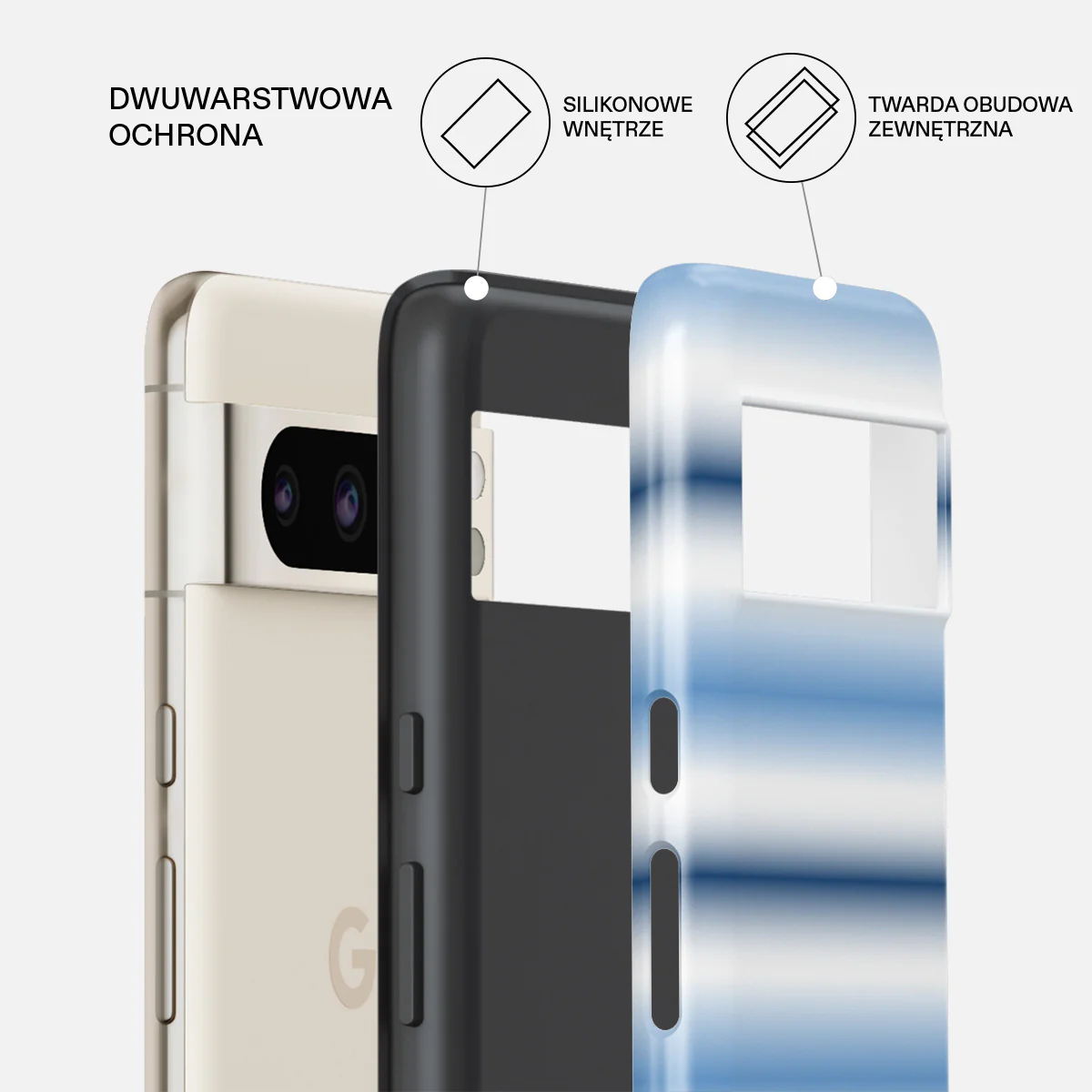 White Noise - Google Pixel 8 Pro Etui - Image 2