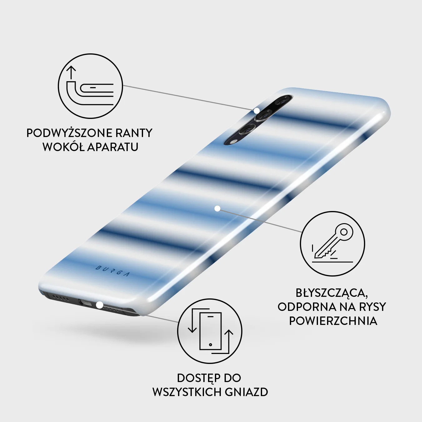 White Noise - Huawei P20 Etui - Image 3