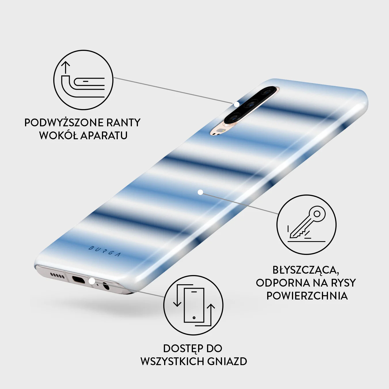 White Noise - Huawei P30 Etui - Image 3