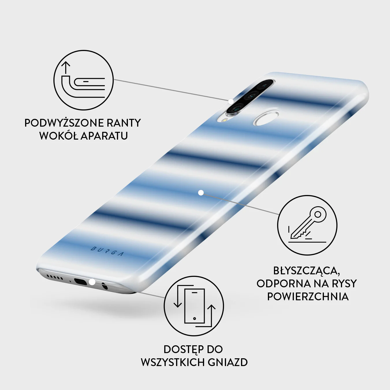 White Noise - Huawei P30 Lite Etui - Image 3